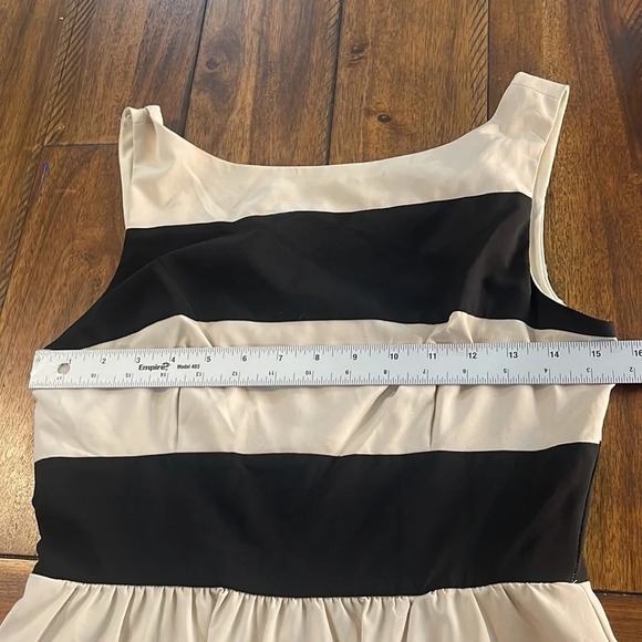 B. Darlin Midi flare dress beige & Black Size 7/8 - Picture 10 of 16